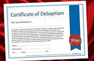 Certificate of Debaptism